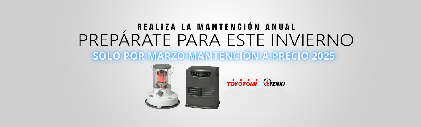 mantención estufas a parafina laser y mecha promoción 2026