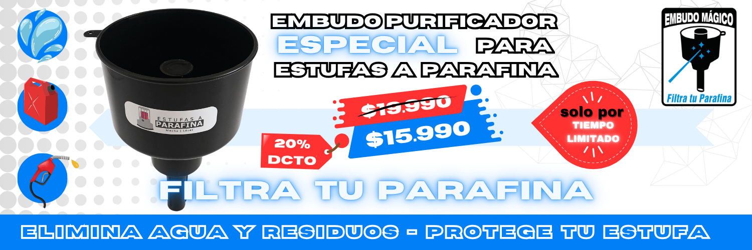 embudo filtro purificador de parafina y combustibles embudo magico