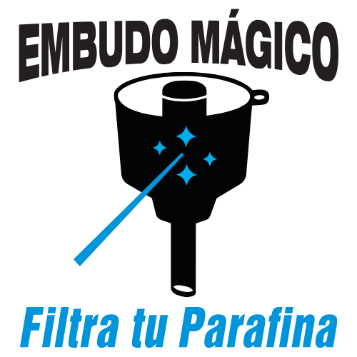 embudo magico embudo con filtro purificador de parafina